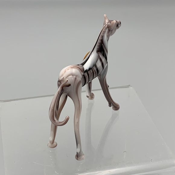 Vtg Red Wall Glass Animal Japan Horse Figurine Multicolor Handblown Glass Zebra - Picture 9 of 13